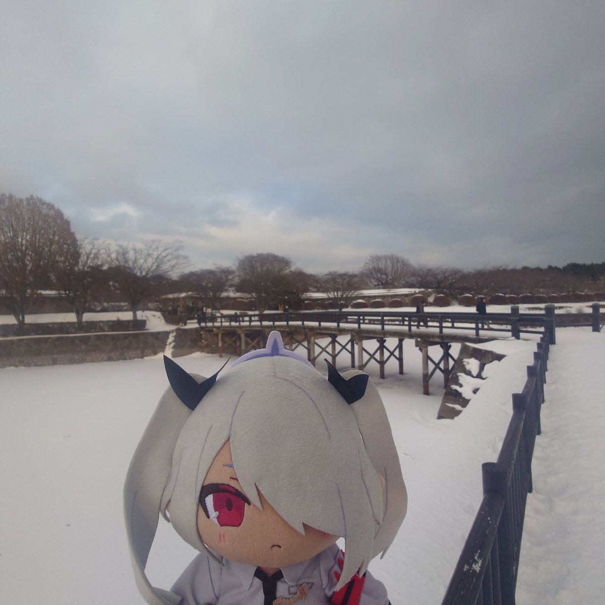 A river covered in snow, I want to go again