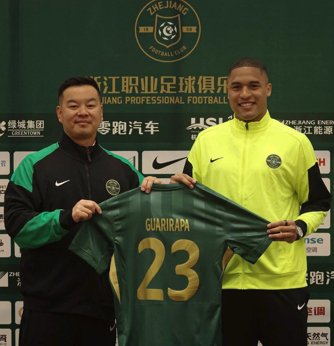 #Fichajes✍🏻| Nuevo punta para el ataque del Zhejiang 🇨🇳 que se trae cedido al internacional Saúl Guarirapa 🇻🇪 del FK Sochi 🇷🇺!