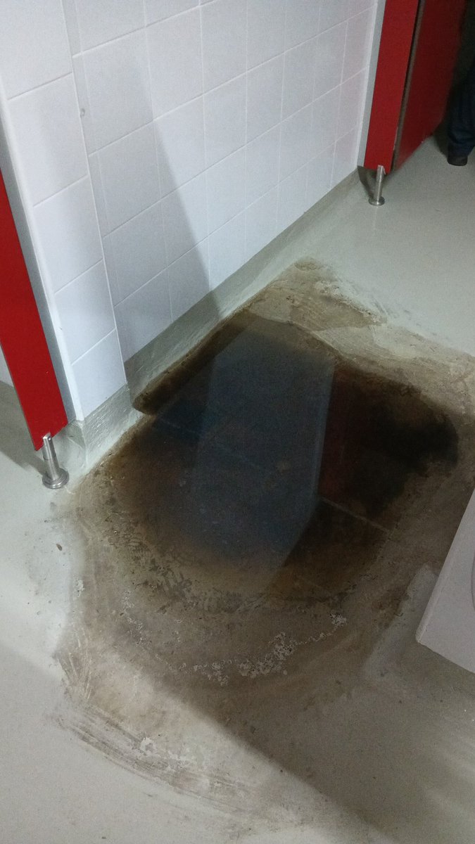 VallecasNation's tweet photo. Hola @depacoserrano @ComunidadMadrid Estos baños los arreglasteis en verano. Que tipo de broma habeis hecho? #sosRayo https://t.co/7b66qiDZj5