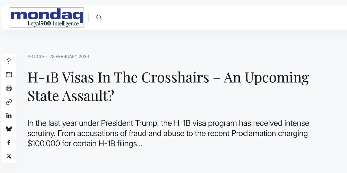 Texas and Florida have moved to "freeze" new H-1B filings over the past month - but as you'll see, this is a limited move designed for optics, not to actually stop H-1B or other foreign visa workers from taking these jobs. 

The fine print really matters on immigration. For both