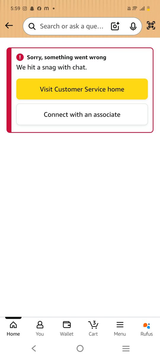 irla50834's tweet photo. @AmazonHelp @amazonIN I tried connecting through the chat link provided but it shows an error. I am being redirected between call support and email team without final resolution. Kindly provide a direct escalation contact or confirm final action today. https://t.co/OKGPpLx8AS