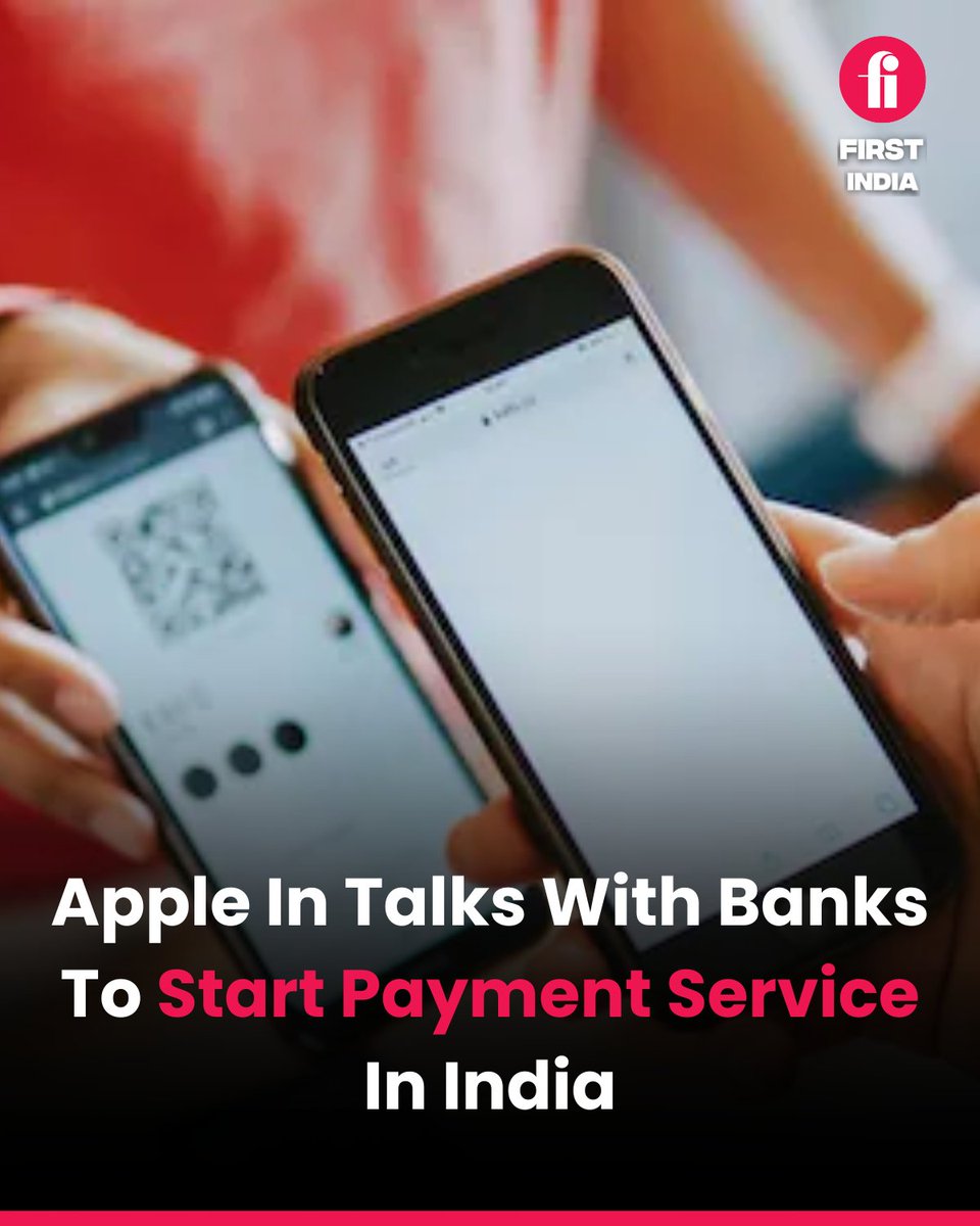 thefirstindia's tweet image. Apple Inc. is in talks with ICICI Bank, HDFC Bank and Axis Bank to launch Apple Pay in India, likely around mid-2026. Discussions with banks and global card networks signal progress toward introducing the payment service in the country.

#ApplePay #AppleIndia #DigitalPayments
