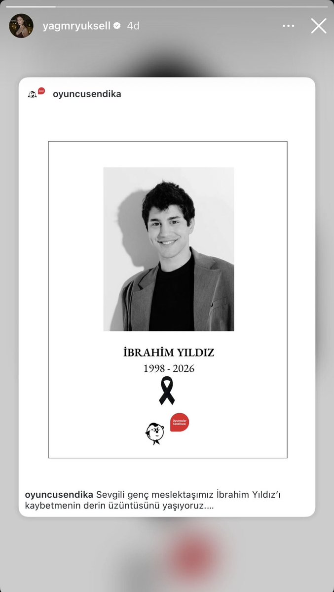 #YağmurYüksel Instagramda hikaye paylaştı.