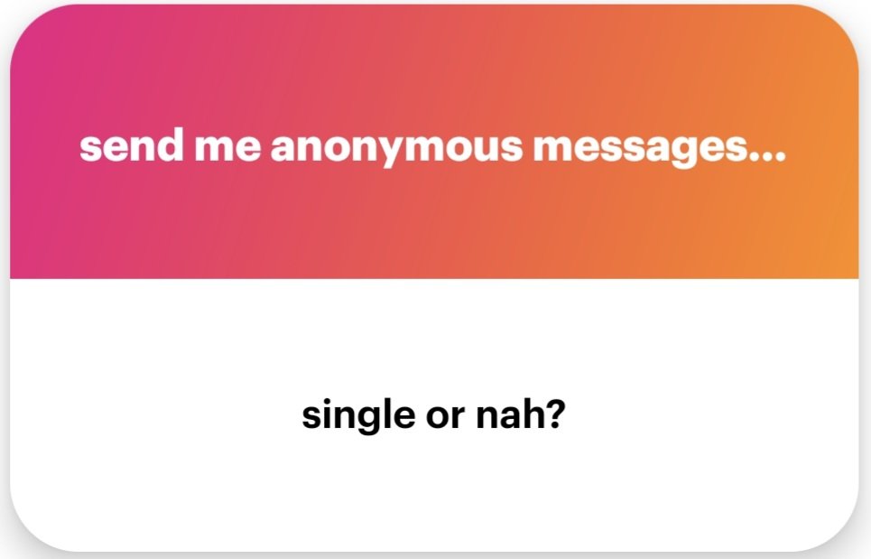 Still single. Message me. I don't bite. Hehe. 🤗