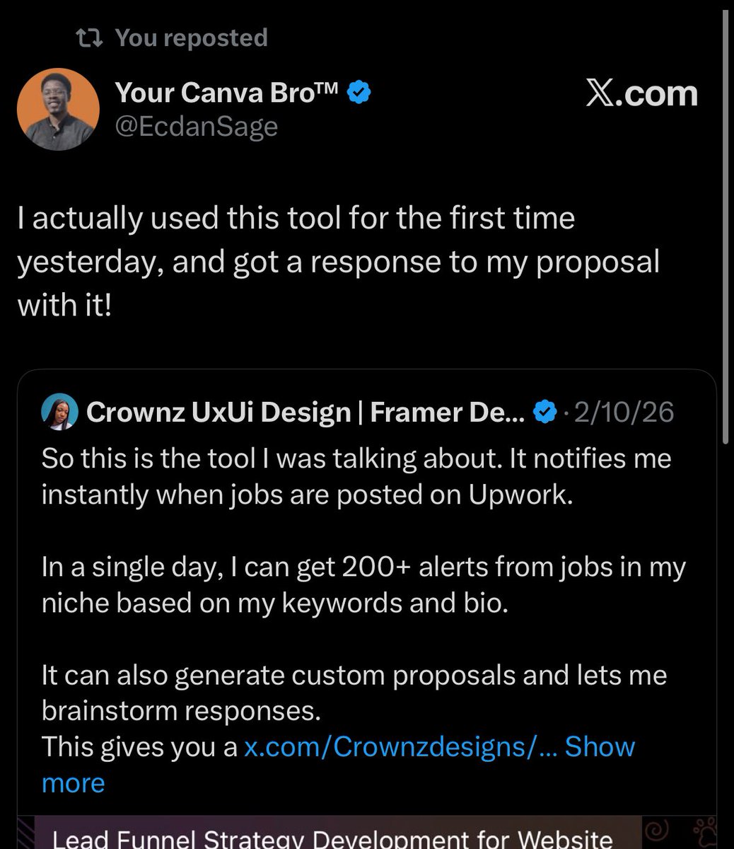 The infra scaling is cool, but this is the only metric that actually matters.
Users are landing interviews and sealing contracts within 24 hours of bypassing the native feed. Speed wins. 👇