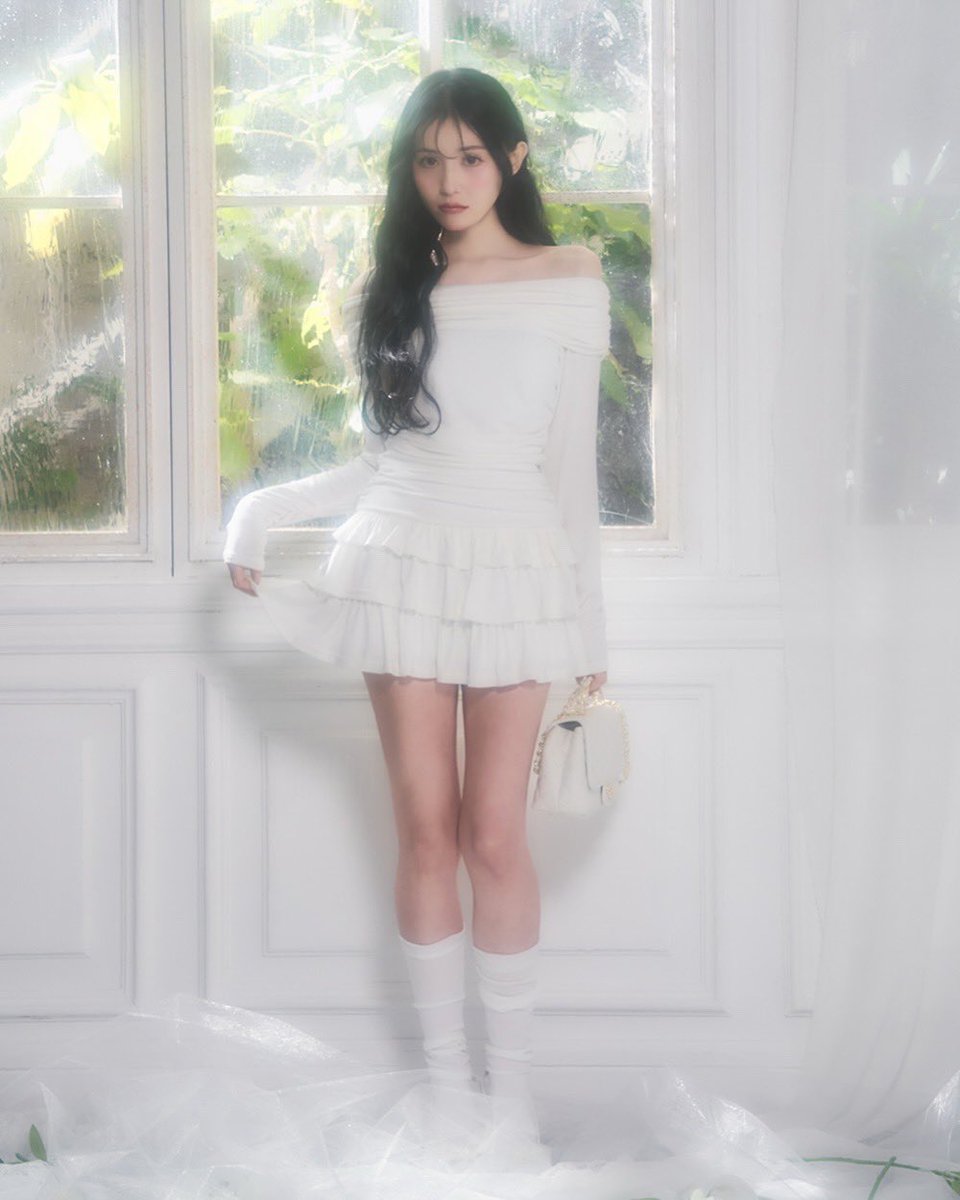儚さが可愛い ギャザーたっぷり盛れワンピース🤍⟡.* Web Release 3/5
