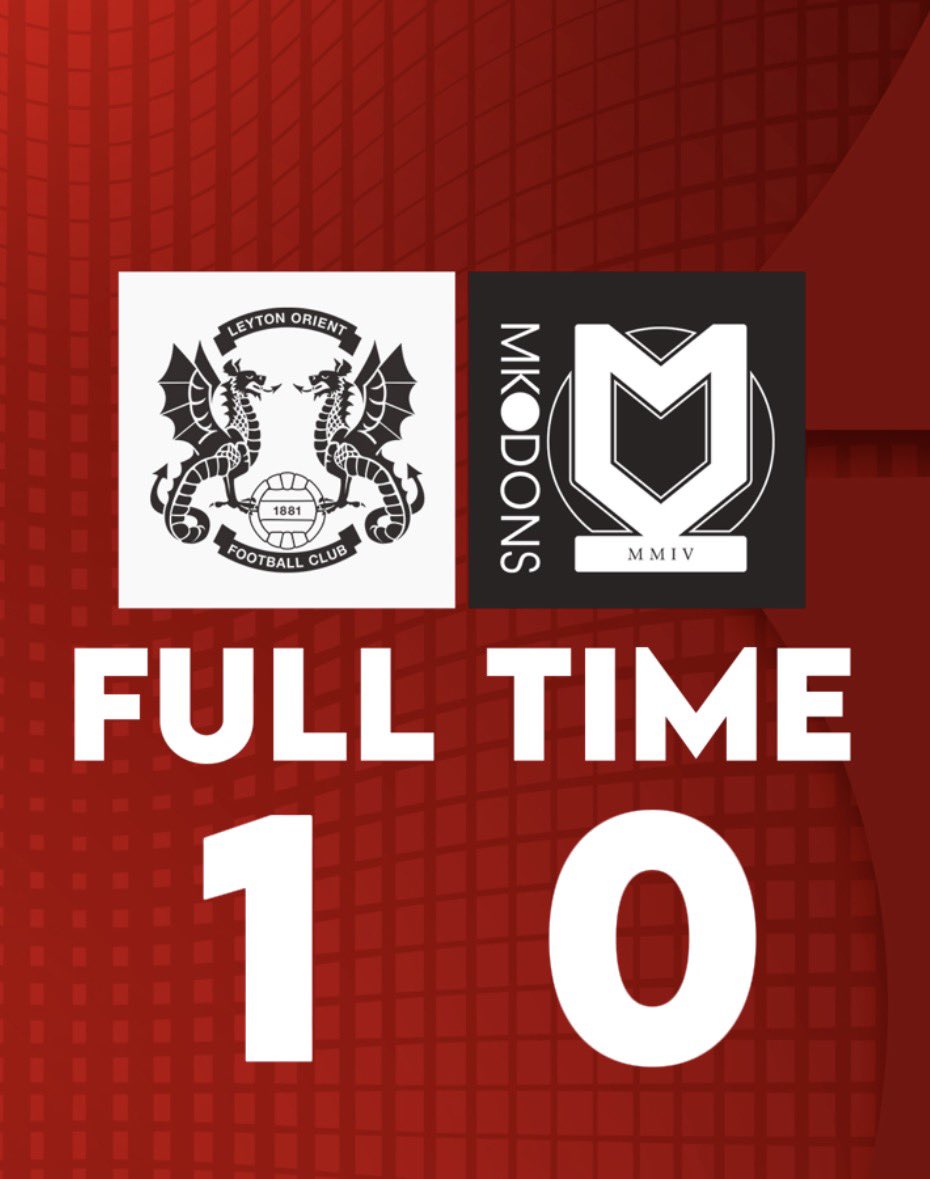 LOFCAcademy's tweet photo. FT: THE YOUNG O’S COME OUT VICTORIOUS 🔥 

Okafor’s opener proved to be the difference maker as the 🅾️’s beat MK Dons 1-0 at Redbridge 

Well deserved win 👏👏

#LOFC #OneOrient https://t.co/aFJoO9xDJe