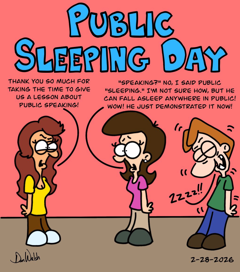 DanWCaricature's tweet image. That's some skill right there! Like and Share!
danwdrawing.myportfolio.com/drawing-a-blank
#danwdrawings #digitalcartoon #artoftheday #cartoonart #cartoons #comics #cartooning #comicart #fanart #cartoondrawing #cartoonstyle #drawingablank #daysoftheyear #publicsleepingday #public #sleepiing #sleep