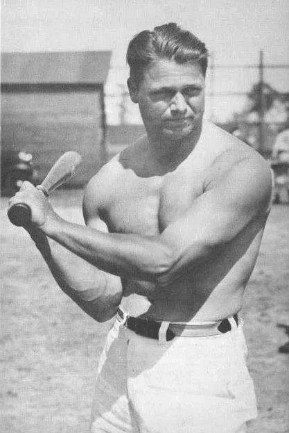 Jimfrombaseball's tweet photo. "Jimmie Foxx with all those muscles, hitting drives that sounded like gunfire. Crrrrraaaaack.
A hell of a lot louder than mine sounded."
Ted Williams.
"I had been having trouble with my eyes.
One day my glasses fogged up while I was pitching, but when I cleaned them and looked at the plate and saw Jimmie Foxx clearly, it frightened me so much I never wore them again.
Jimmie Foxx has muscles in his hair.
When Neil Armstrong first set foot on the moon, he and all the space scientists were puzzled by an unidentifiable white object.
I knew immediately what it was.
That was a home run ball hit off me in 1937 by Jimmie Foxx."
"Lefty" Gomez.
"But if I had broken Babe Ruth's record it wouldn't have made any difference.
Oh, it might have put a few more dollars in my pocket, but there was only one Babe Ruth." Jimmie Foxx.
"How far did that that Jimmie Foxx home run go?
I don’t know, but I do know it took somebody 45 minutes to go up there and get it back!"
Lefty Gomez on a Jimmie Foxx home run to the 3rd deck, Yankee Stadium.
In 1938 Jimmie Foxx hit .349, 50 home runs  AND 175 RBI.
Became first player to win the MVP Award 3 times.
Growing up, Jimmie Foxx was not a typical 13 year old farm boy.
A local popular contest of strength involved standing in an empty half-bushel basket, feet together with no room to move them, and then lifting a 120-pound sack of wheat or corn to your shoulder.
Jimmie Foxx won every time.
As a track star that Foxx gained Maryland statewide fame and in 1923 Foxx held State Track & Field titles in eight events.
Allowed to enter only twoevents in the annual 'Maryland Olympiad', Jimmie Foxx won gold medals in the high jump and the 220.
"The Beast".