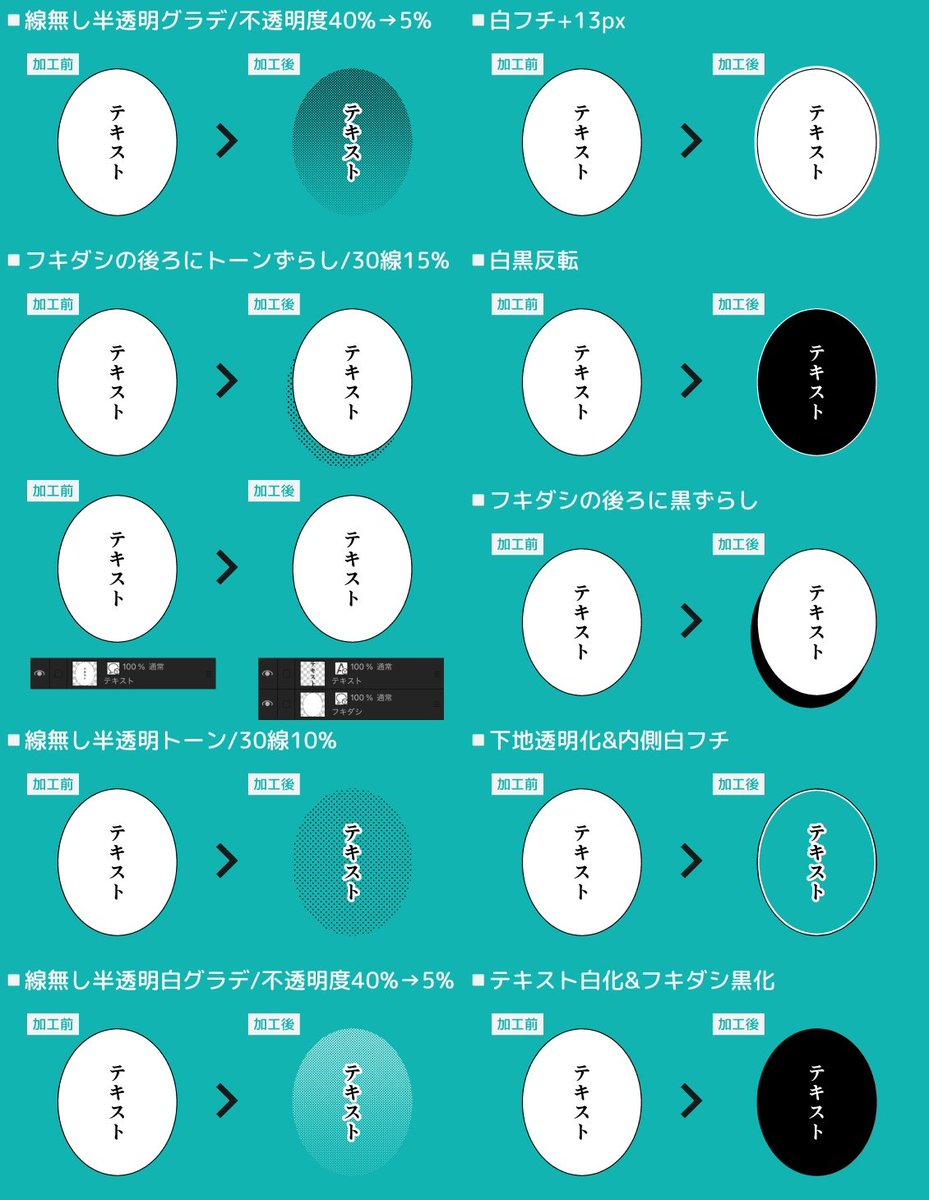 ㅤ
⦁ 텍스트가 포함된 말풍선 가공 오토 액션

⦁ テキスト入りフキダシを加工するオートアクション

⦁ Auto Action for Editing Text-Containing Speech Bubbles

by 荒川とら
ㅤ
assets.clip-studio.com/ja-jp/detail?i…