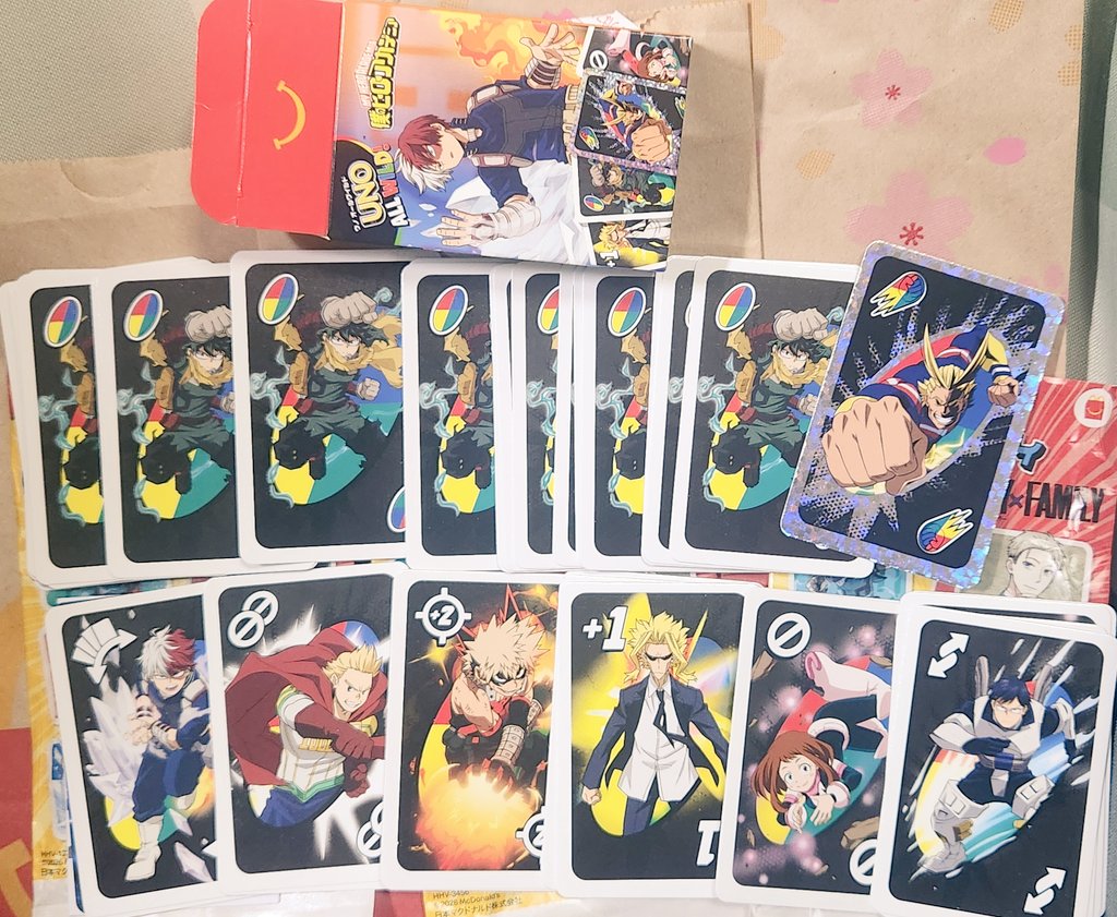 マクドナルド ハッピーセットみんなでUNO 第1弾 ヒロアカ 轟くんUNO