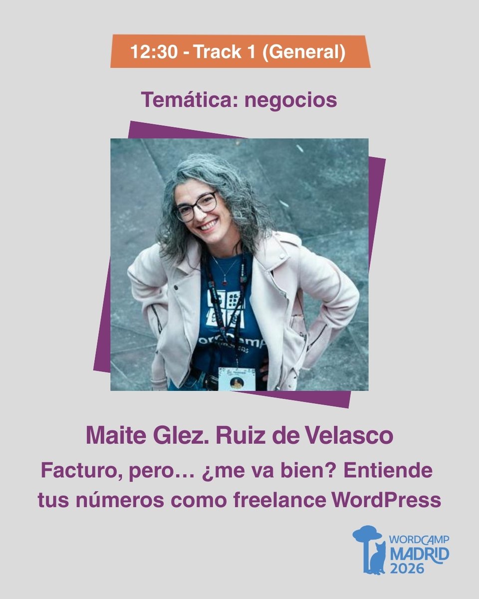 WordCamp Madrid tweet media