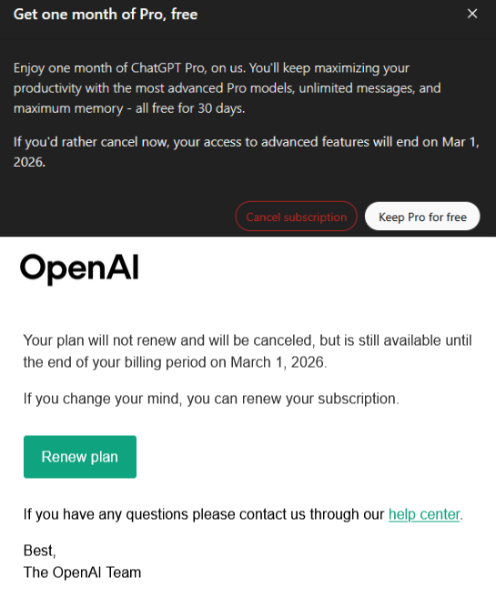 I just canceled my @openai subscription.

Companies understand one language: MONEY.

If they support wars of aggression, they can’t profit from me.

I’m out.

What’s stopping you?