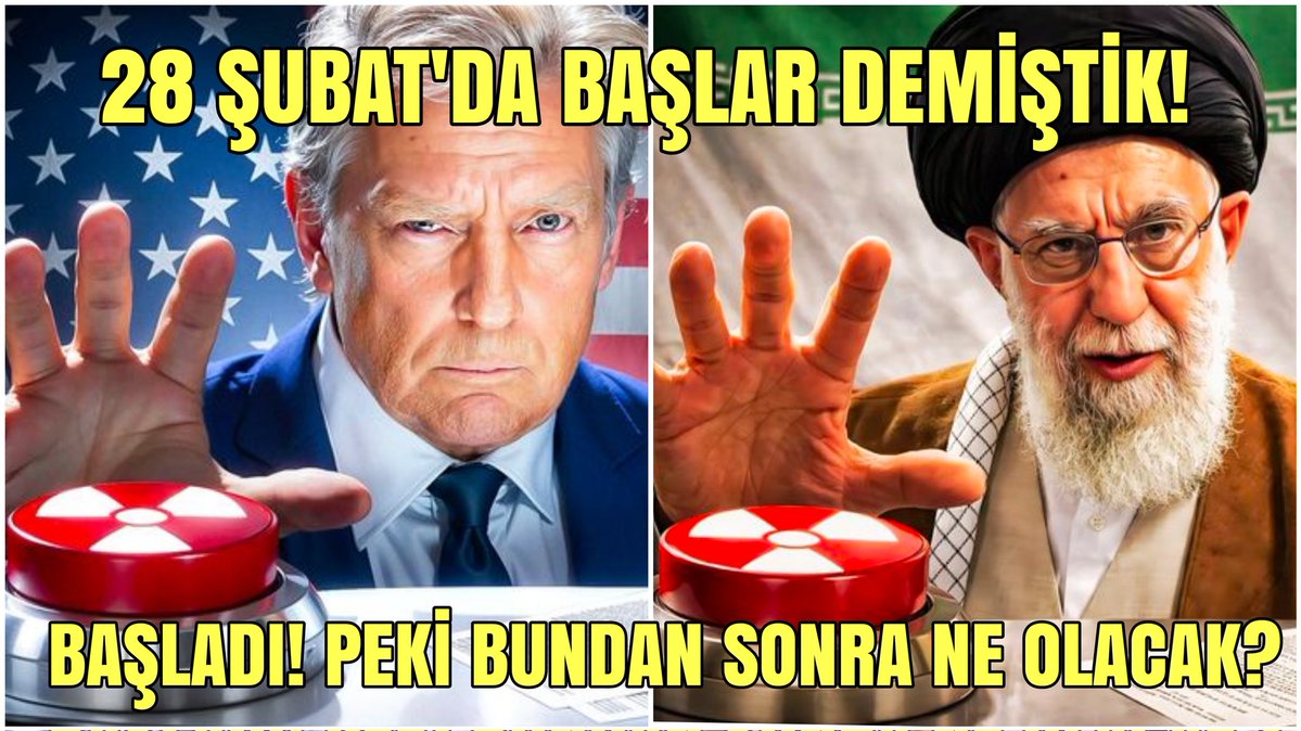 "28 ŞUBAT'DA BAŞLAR" DEMİŞTİK!

BAŞLADI 🔥

PEKİ BUNDAN SONRA NE OLACAK?

HEDEF TÜRKİYE Mİ?

MUTLAKA İZLE!
👇
youtube.com/live/3YLndTVRL…