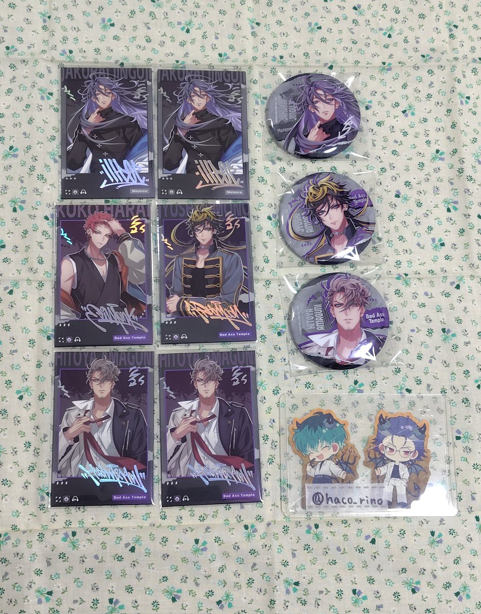 交換/譲渡】 ヒプマイ ヒプノシスマイク 中国グッズ 缶バッジ チェキ風