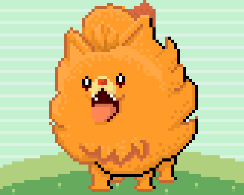 nulafver's tweet photo. Bolinha de pelos bobinha, e provavelmente minha escolha de inicial *-*

#Pokemon #pixelart #Aseprite #Pombon 
#ポケモン https://t.co/aXWErxe5j4