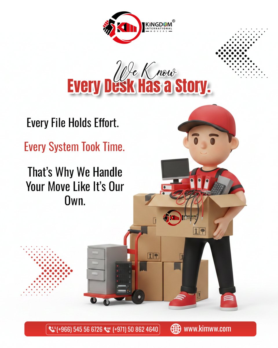 kimww_movers's tweet image. Relocation is never just logistics it’s moving a story forward. 🚀

The office where late nights turned into progress holds a piece of your journey. 

We treat every workstation and document with the respect your hard work deserves. 

#FounderLife #OfficeRelocation #KingdomMovers