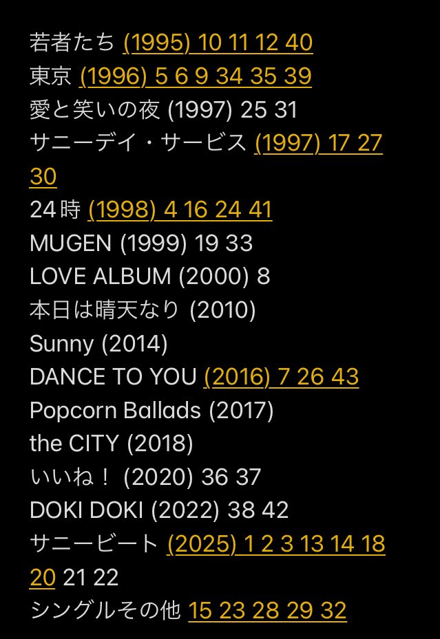 sleep4vengeance's tweet photo. サニーデイ・サービス TOUR 2026 熊本公演セットリスト
画像1-3 セトリ
画像4 アルバム構成 https://t.co/lhqObkNHZ9