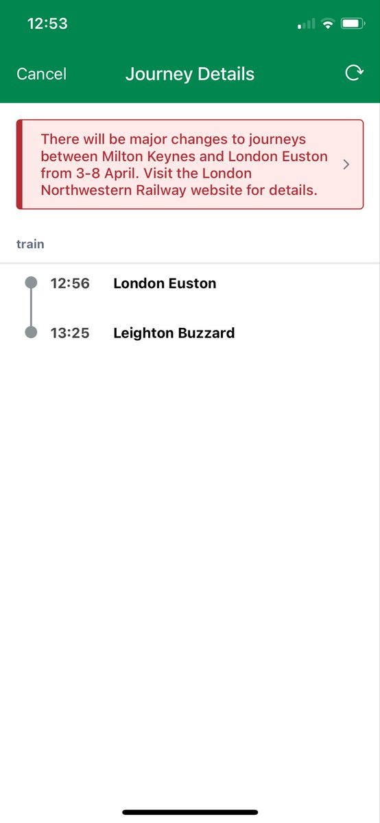 ashmw13's tweet photo. @LNRailway is there a reason the app no longer shows train running information? https://t.co/WrBwFluX52