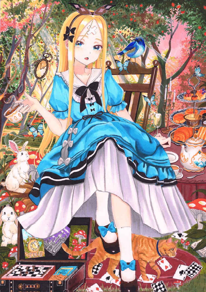 A_BaconWilliams's tweet photo. Abigail in Wonderland
#FGO #アナログ https://t.co/EmsRGoG56t