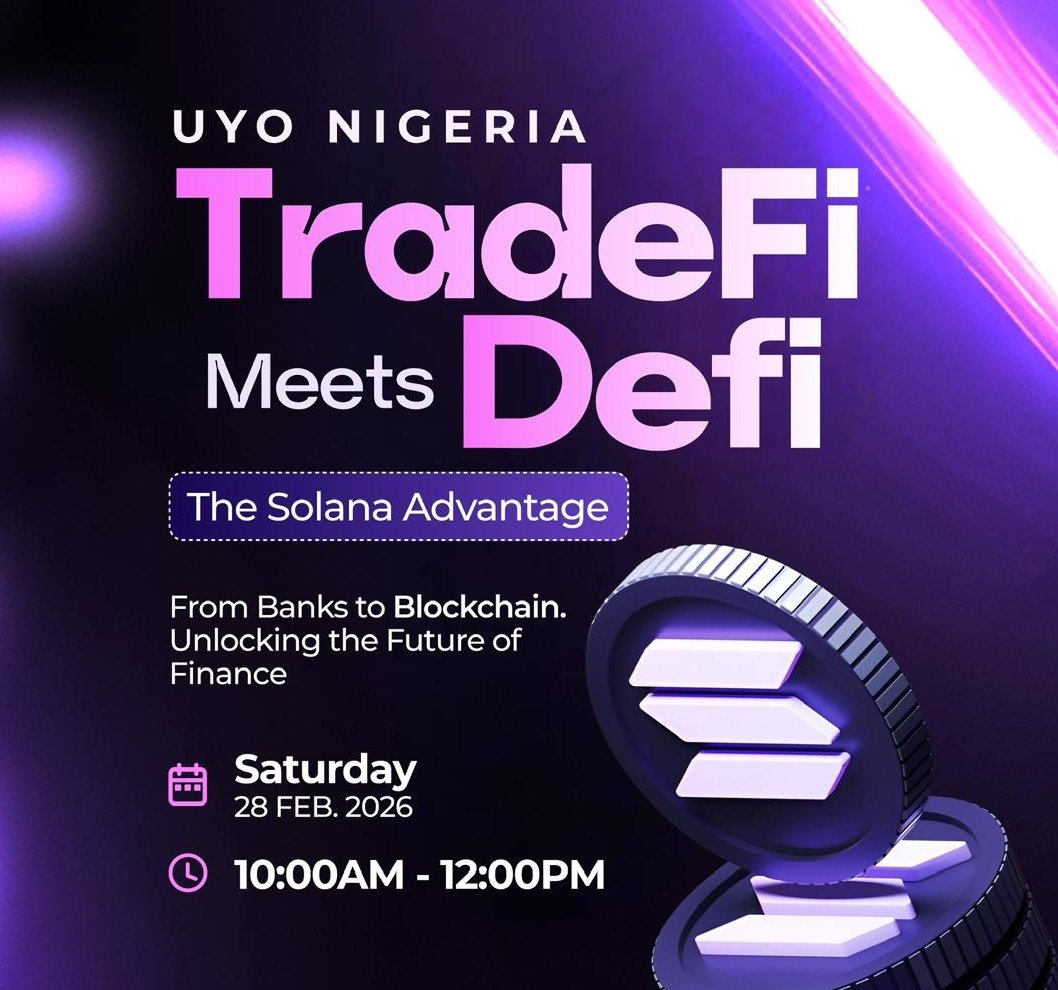 Hey friends, as a Web3 enthusiast, I couldn't be more hyped to break down TradFi Meets DeFi: The Solana Advantage — the groundbreaking event that just wrapped up today in Uyo, Nigeria. It was a massive success in every way that matters for our space.