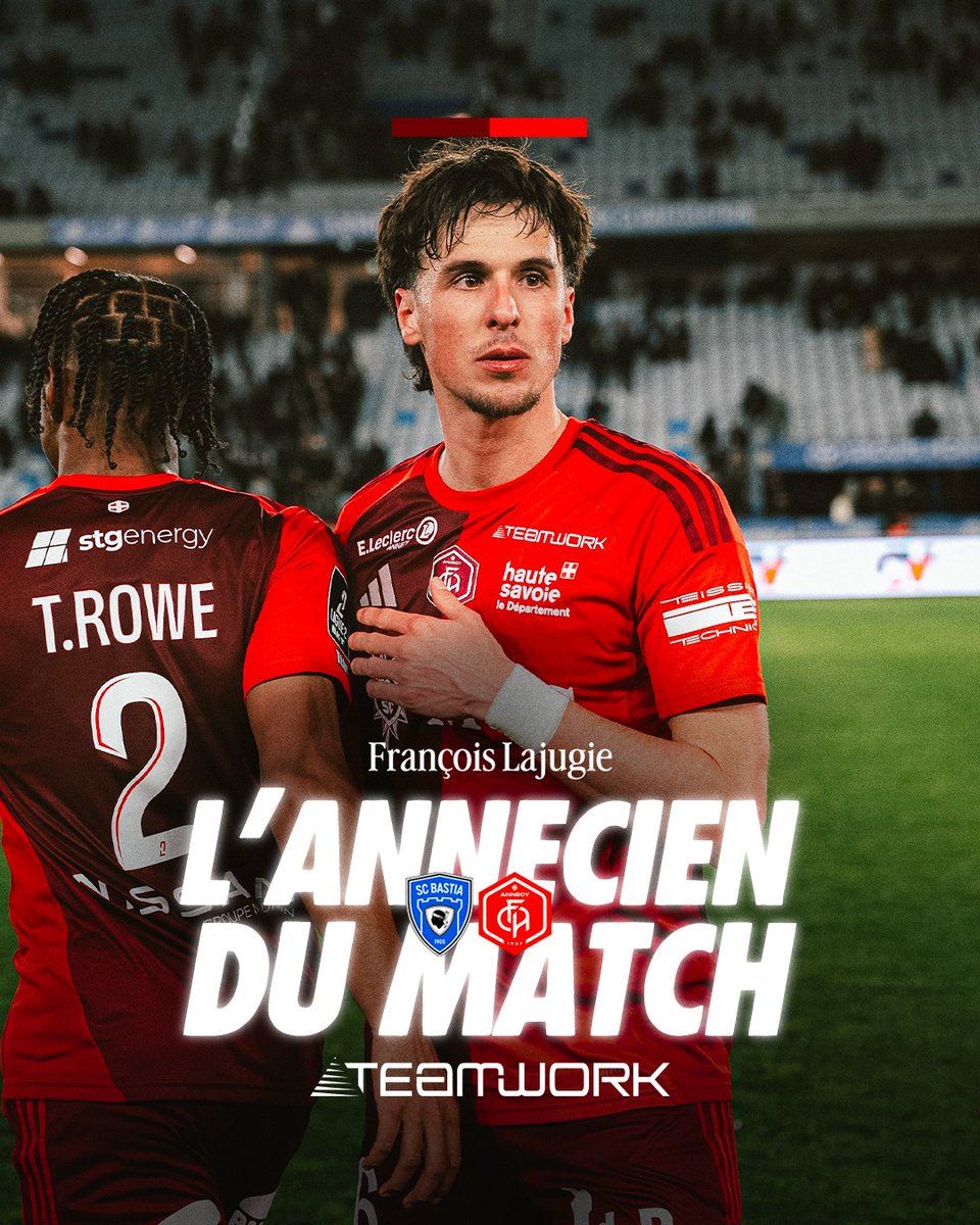 ⭐️Buteur pour la quatrième fois cette saison et pour la troisième fois en trois matchs, 𝐅𝐫𝐚𝐧𝐜̧𝐨𝐢𝐬 𝐋𝐚𝐣𝐮𝐠𝐢𝐞 a été élu homme du Multiplex hier soir ! Vous l’avez également désigné Annécien du match !🥰