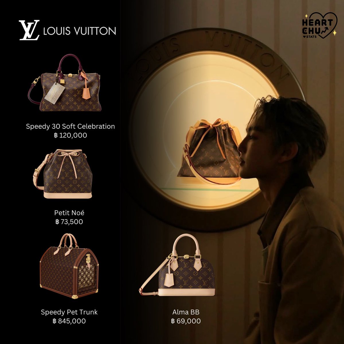 HEARTCHU_stats's tweet photo. 📂 #HEARTitems , #HEARTchuthiwat
All bags from @LouisVuitton
📷 cr - @heartchuthiwat
HEART WITH LV
#LouisVuitton #LouisVuittonHotelBangkok
#HEARTCHUstats #BUSbecauseofyouishine https://t.co/4eAgsVyt8U