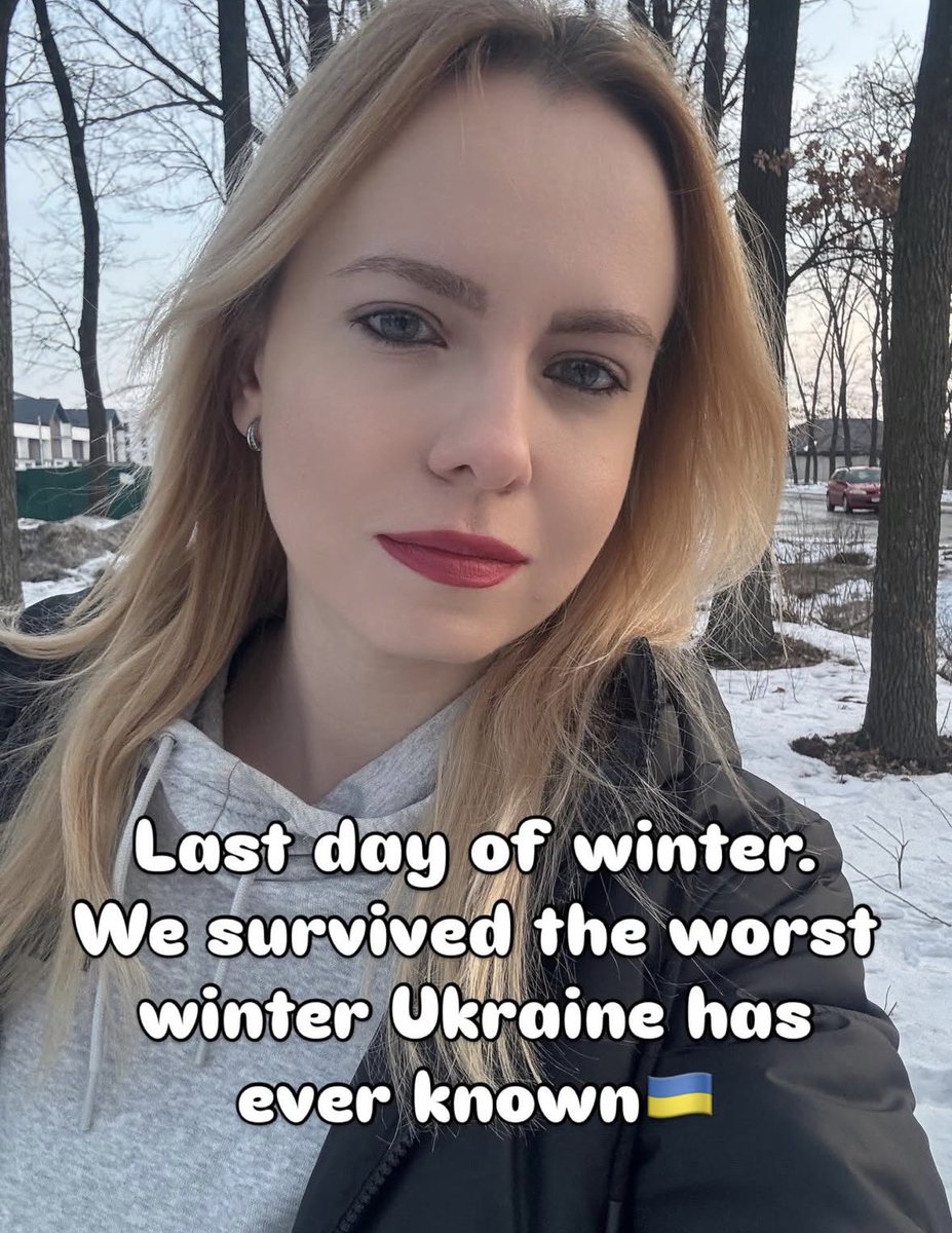 Last day of winter. We survived the coldest winter Ukraine has ever known.