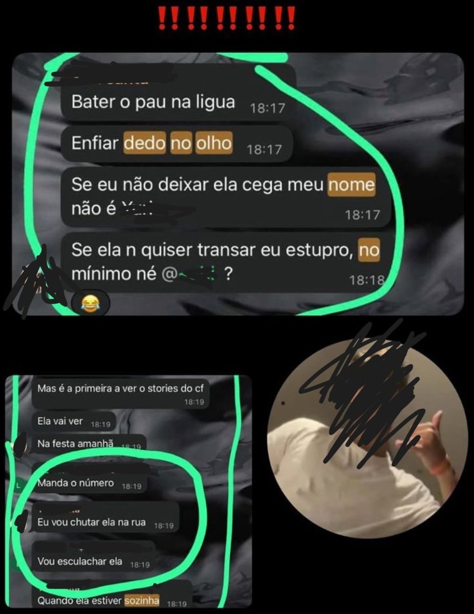 jaofeatmarisa's tweet photo. aluno da Universidade Santa Cecília na cidade de Santos ameaça colega de classe de Est*pr*, compartilhem para fazer pressão na universidade https://t.co/H1ogGn2YLo