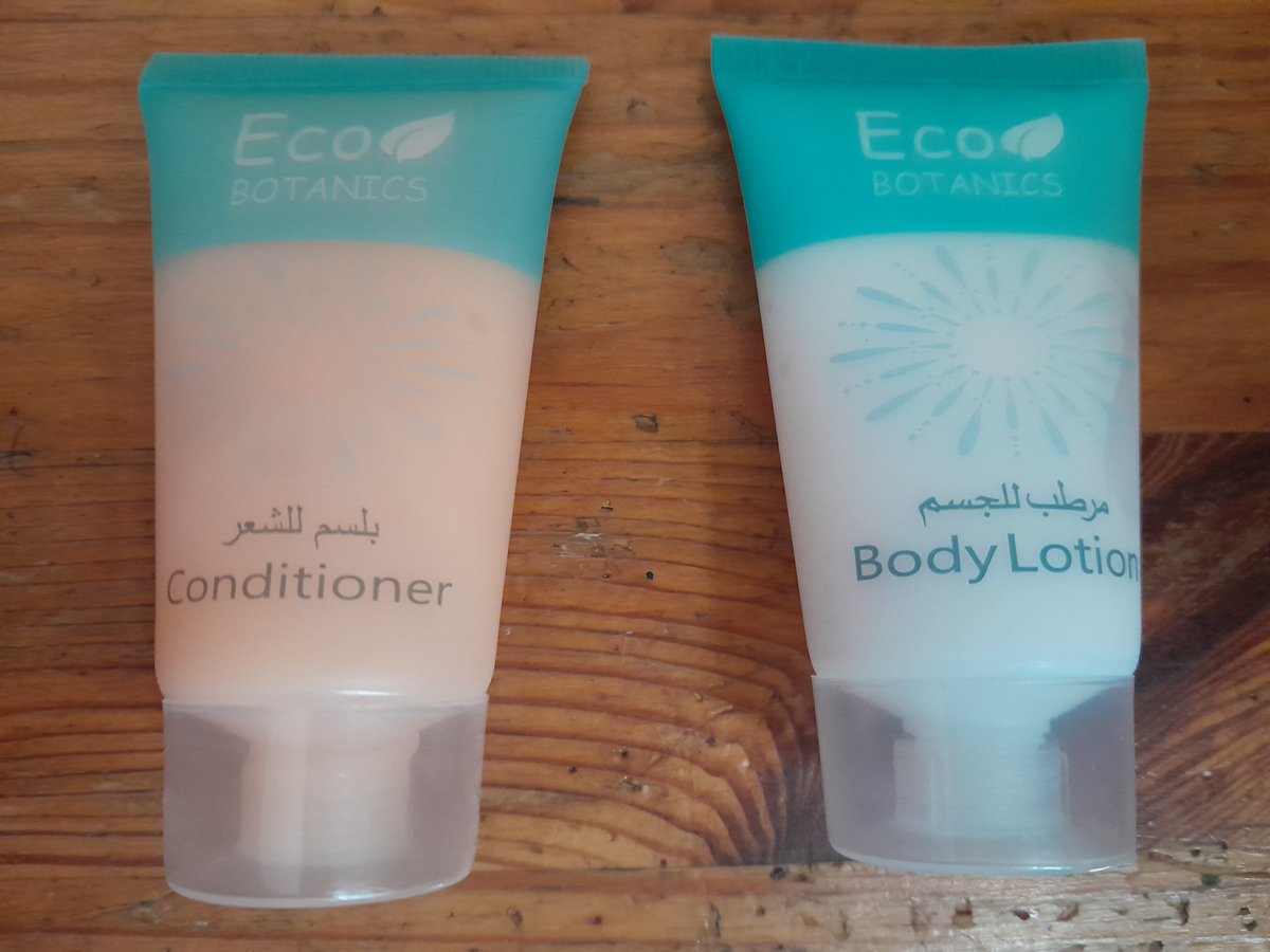 I was expecting a more complicated word for 'conditioner' but here it's simply 'balsam'. Probably, a mistake, because TTBOMK those are 2 different agents. Not blaming or making fun of anyone, just saying.

#Arabic #عربي
