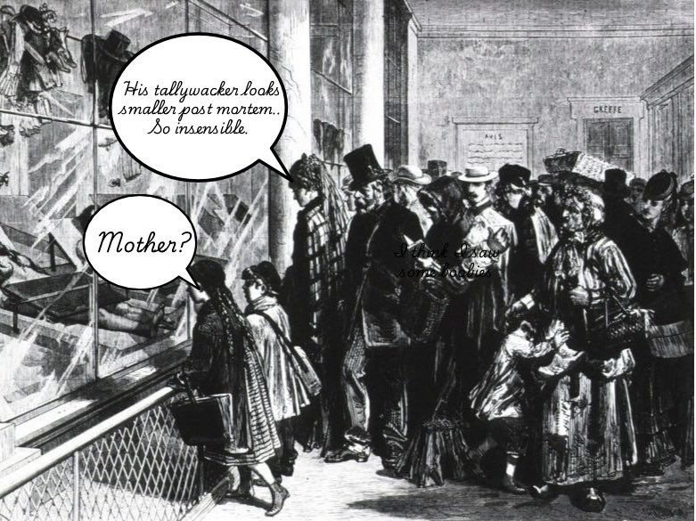 saracatherine23's tweet image. If you’re going to visit the Paris Morgue…keep your eyes and ears open, the gossip is a killer.

#UnhingedPit #Gothic #AG #editors