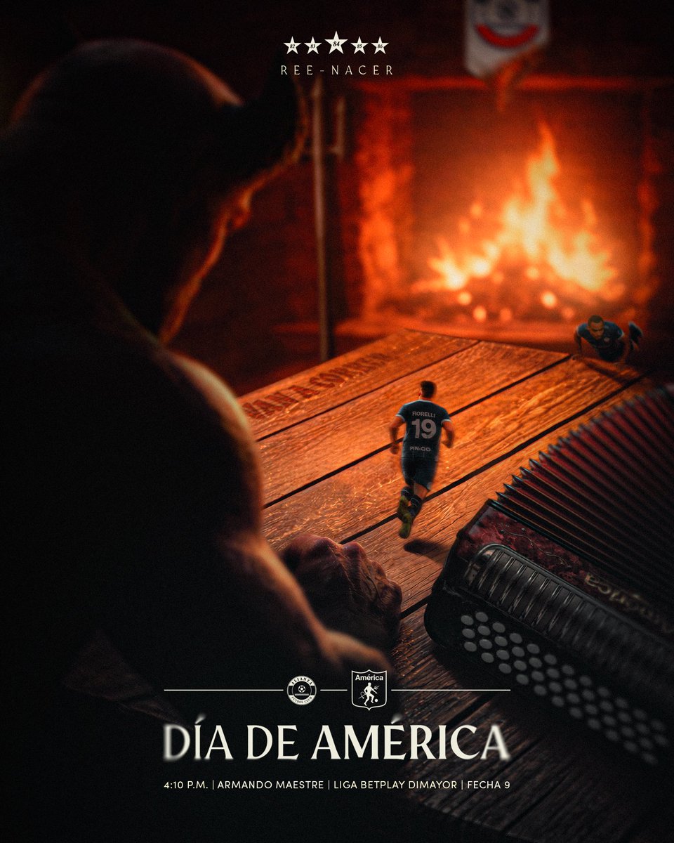 🇦🇹 ¡DÍA DE AMÉRICA! La tarde se viste de Rojo en Valledupar y hoy buscaremos marcar el ritmo del partido para sumar una nueva victoria en la Liga BetPlay. ¡VAMOS, MECHA! 🪗👹

#ALIxAMÉ
#LigaBetPlay