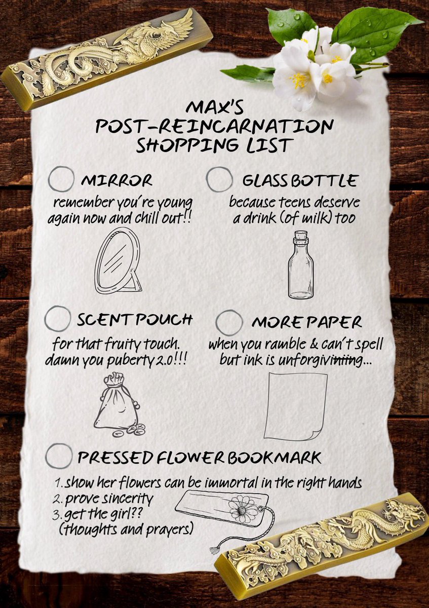 AuthorT_Lee's tweet image. Maximillian Pegasus's tragic love story x
Sad Boy™ East Asian isekai

He's just a lil guy, who's technically an adult because reincarnation is weird. But he also has a huge crush that might end in ☠️. At least he has a coherent shopping list?
#UnhingedPit #A #Lit #LF #F #FR #Q