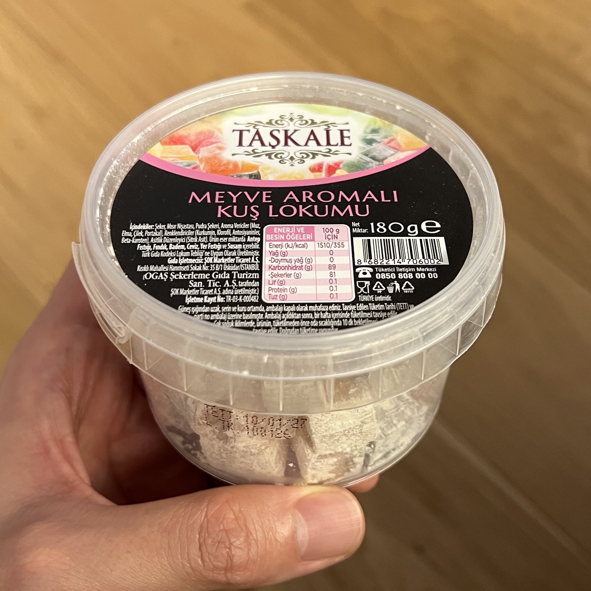 トルコで買った激安ロクム(甘いお菓子)のパッケージを翻訳してみたん