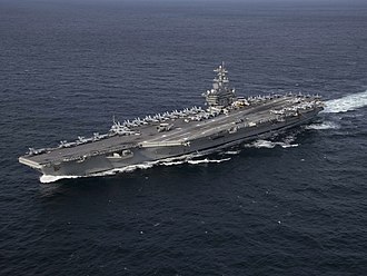 RealQueenBee__'s tweet photo. HAPPENING: USS Abraham Lincoln strike group is now destroying Iran's Navy / Naval Fleet.

Lessons are being learnt.
