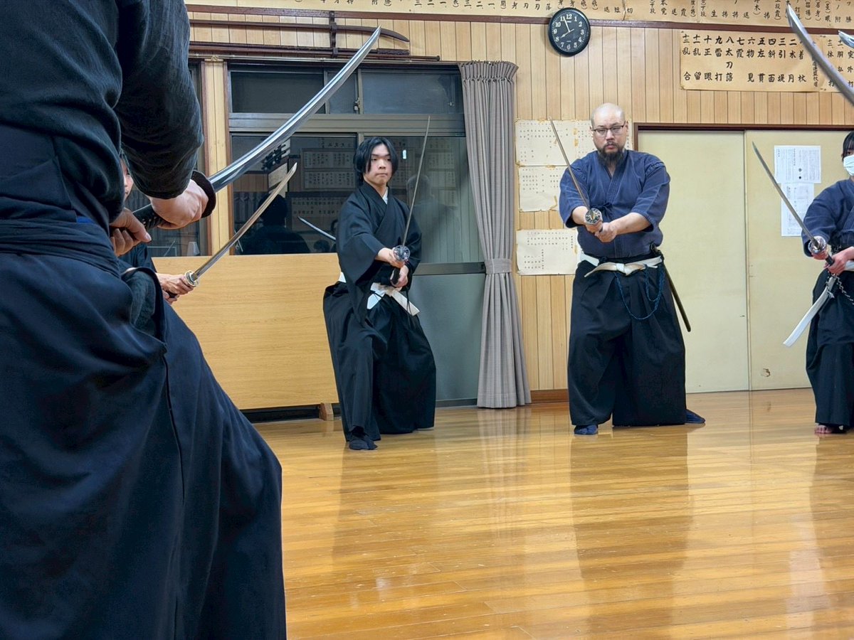 hayashi_ketsuki's tweet photo. 拙者は今日から浅山一伝流の稽古を始める者でござる。

從今天起，我開始學淺山一傳流的居合和劍術。

Today, I Humbly Join Asayama Ichiden Ryu’s Training. https://t.co/QVnr4qz9Pf