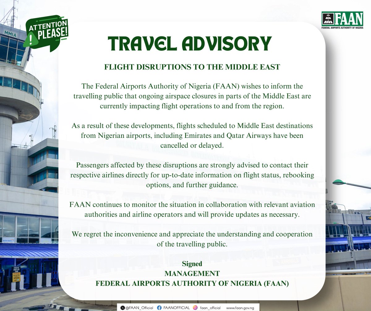 Federal Airports Authority of Nigeria tweet media