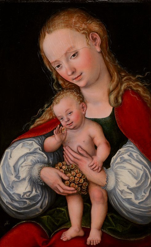 ArtistCranach's tweet photo. Madonna and Child with Grapes https://t.co/2n2RUAiJOk https://t.co/GjBf9JvyY0
