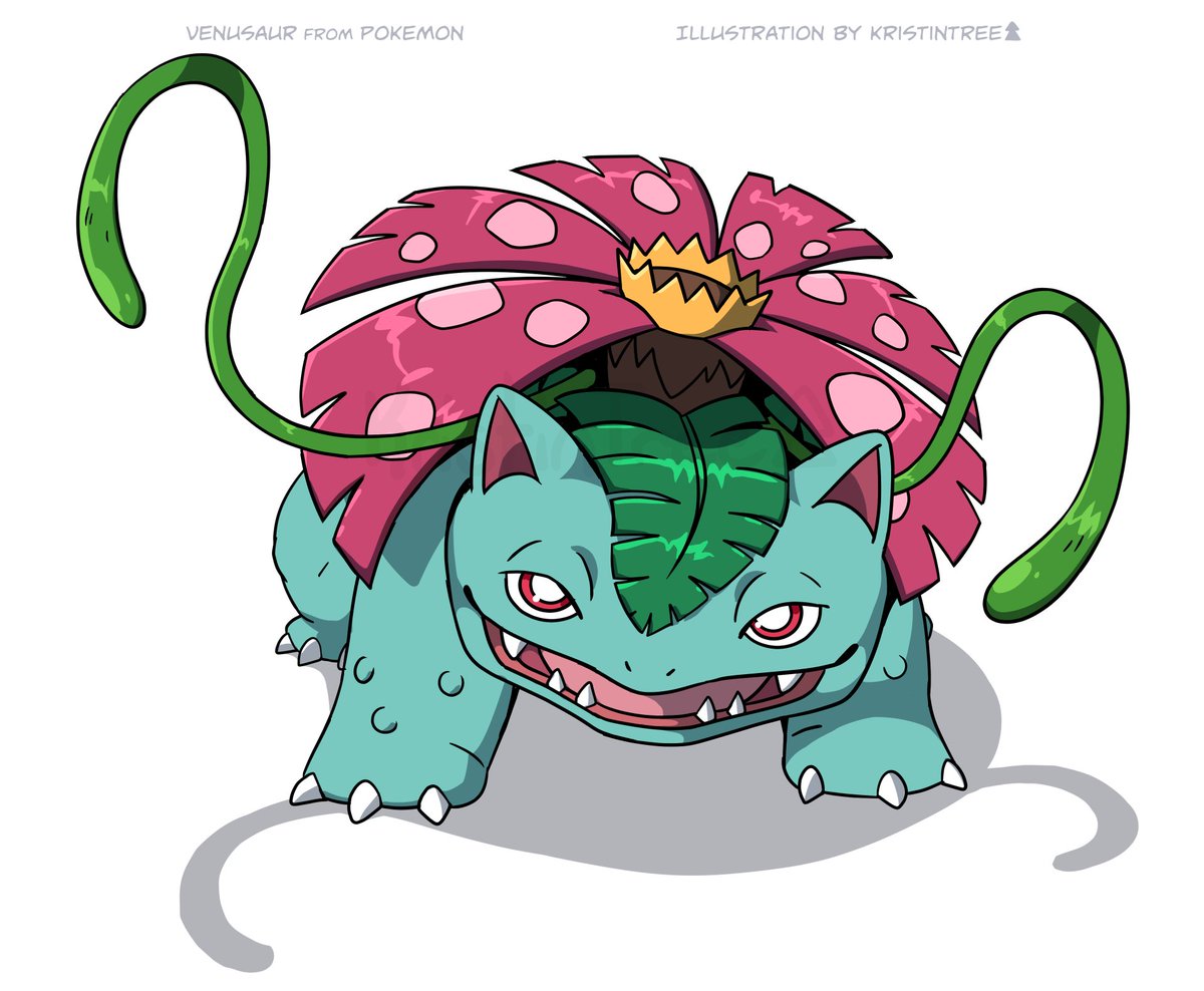 KristinTree3's tweet photo. The bulbasaur line is my fav out of the Gen. 1 starters! Venusaur doesn’t get enough love so I drew one~

This is the last of my posts for #FanArtFeb. I hope you enjoyed them!

#FanArt #Pokemon #Starter #Venusaur #Plant https://t.co/tWbVJbvFNK