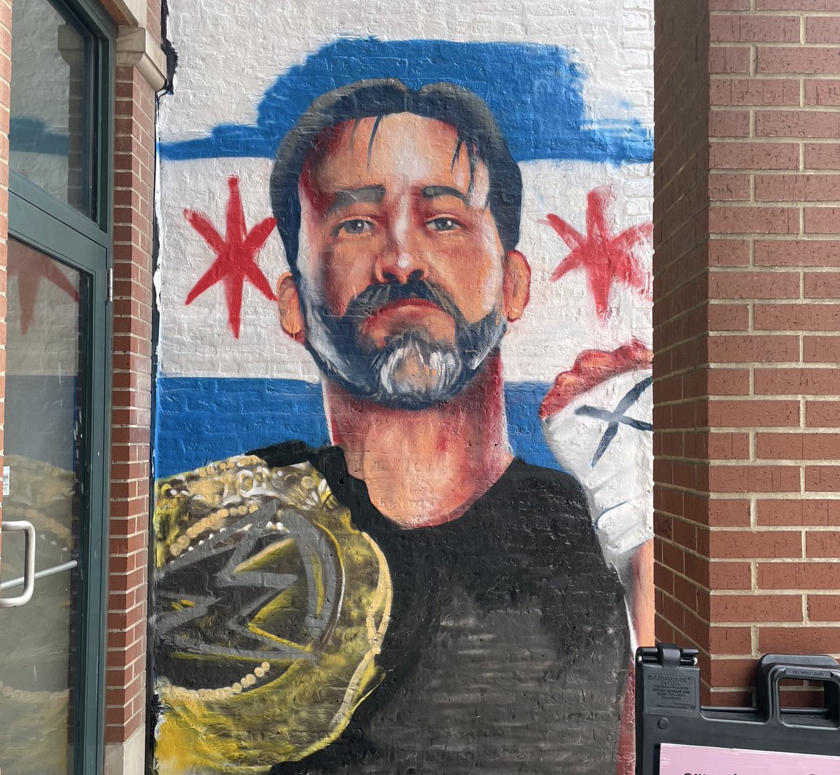 Yea, Chicago is Punk country. #WWEChamber