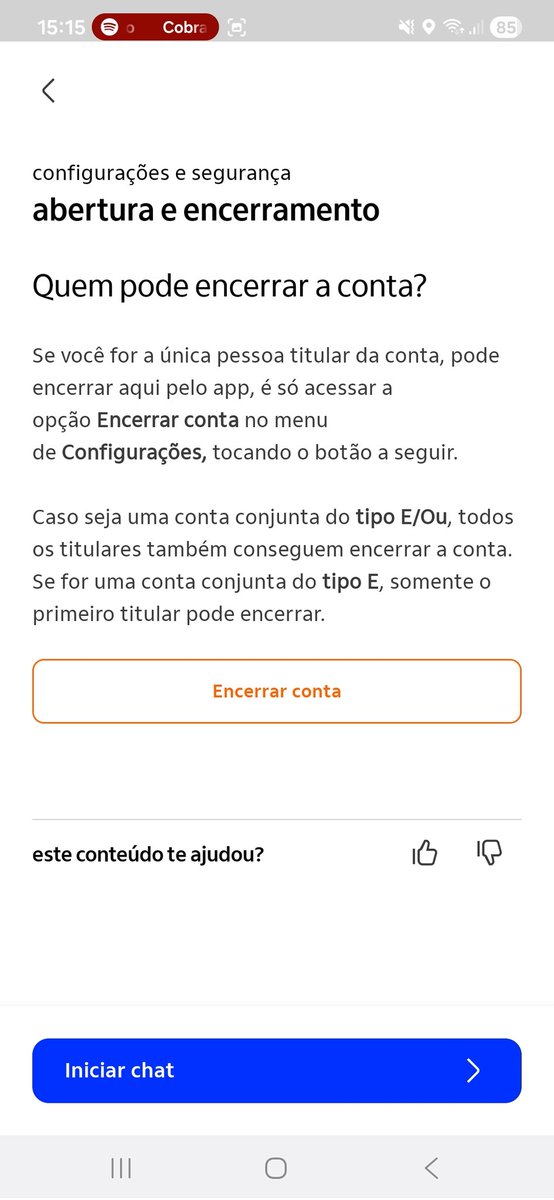 reginalongo's tweet photo. @itau o aplicativo não funciona para encerramento de conta https://t.co/JlPYhXCwnX