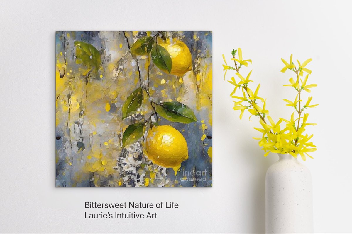 ArtisticLaurie's tweet image. Resilience and transformation. Refreshing. A reminder to appreciate the sweet moments. 🍋💛🤗

lauriesintuitiveartpixels.com/featured/bitte…

#lemon #abstractart #symbolism #bittersweet #art #kitchenart #wallart #homedecor