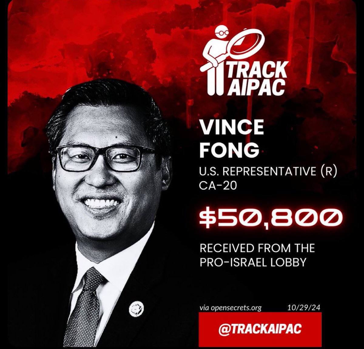 monkeybootysex's tweet photo. @RepVinceFong @POTUS LOL you sold your soul for $50k and now you’re trying to make it everyone else’s problem. https://t.co/v73whwGK2w