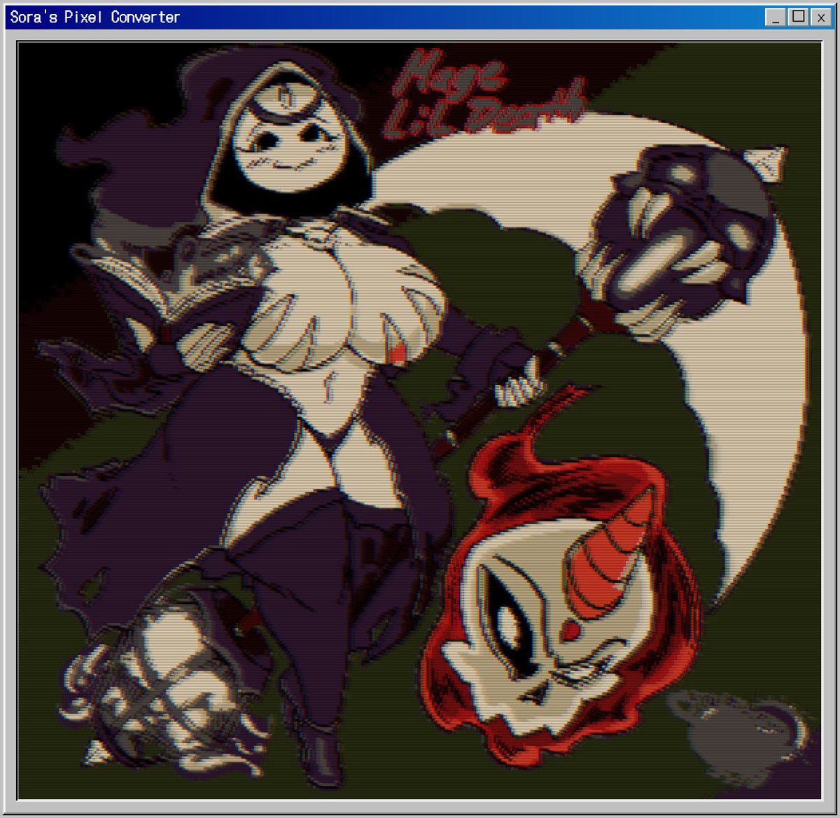 GreatChinGod's tweet photo. Pixel Art of Lil Death https://t.co/KGO7aQq5qJ