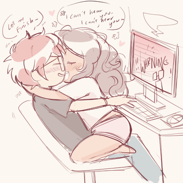 Old drawing that I didn't post, I used a reference but now I can't find it....

Look at those lovebirds....♪(´▽｀)