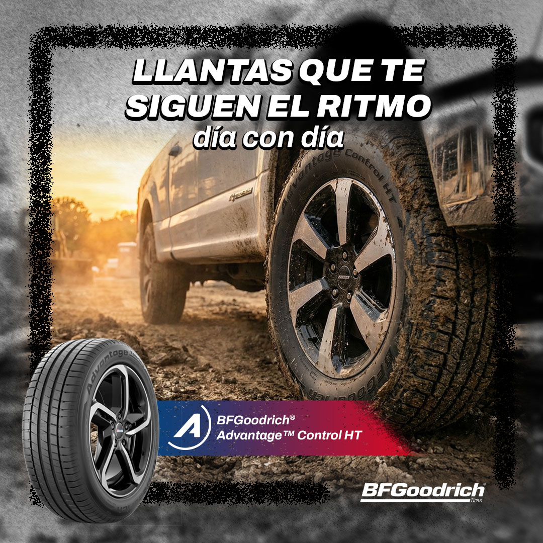 Con un diseño pensado para controlar el desgaste, la vida útil de la banda de rodamiento de la BFGoodrich® Advantage™ Control HT ha sido optimizada.

*Consulta pruebas técnicas.

Equipa tu camioneta ahora:
bit.ly/45JbAXW

#ActitudBFG