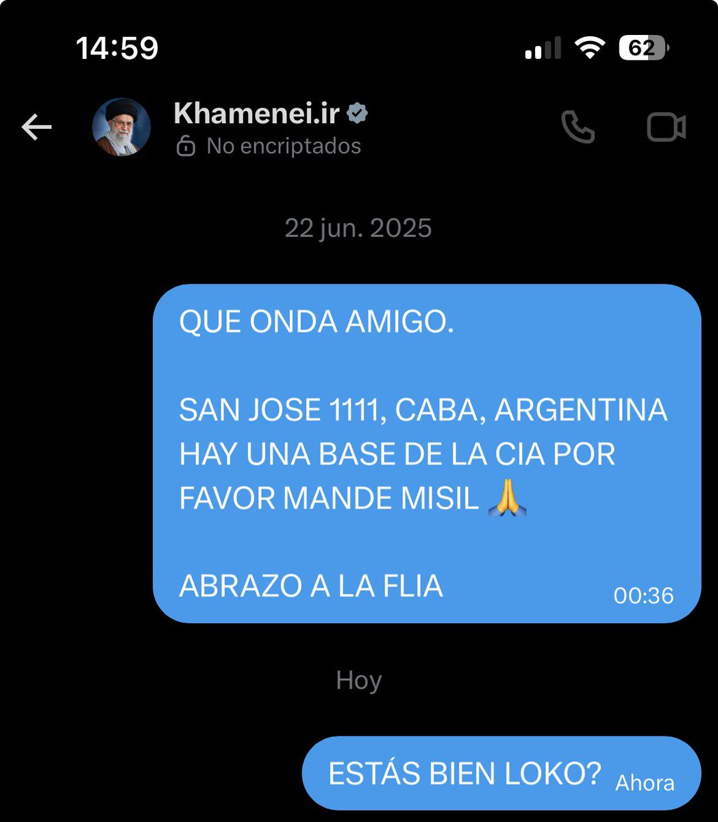 no contesta nada el gil este