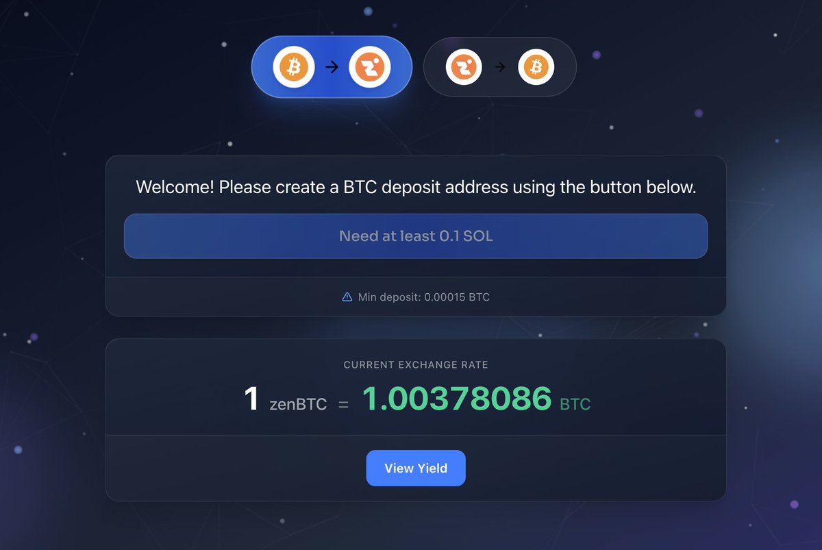 Bitcoin on Solana without giving one company the keys.

The easiest way to earn yield on your BTC, stay composable across Solana DeFi, and remove single-point-of-failure risk.