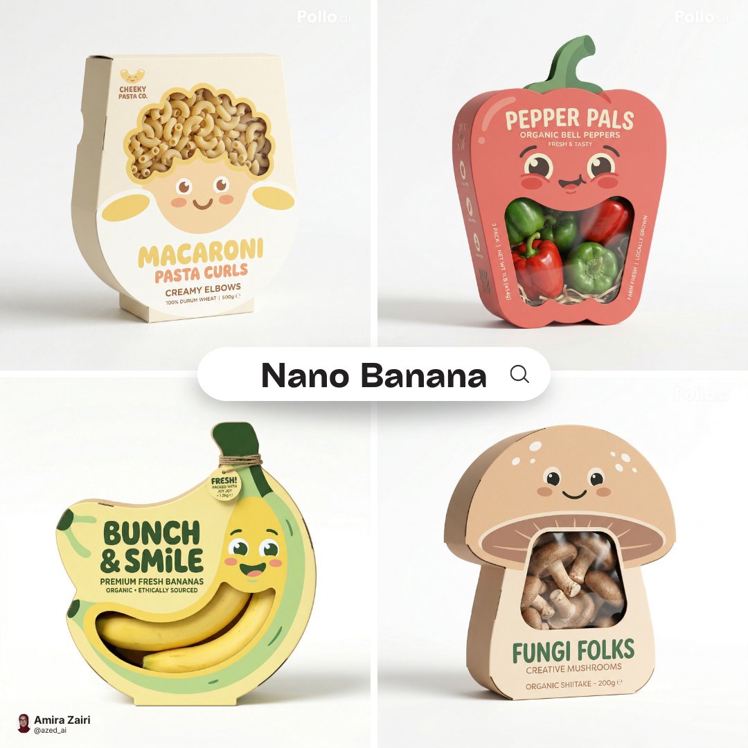 This just rolled out.

Nano Banana 2 is now live on <a href="/itsPolloAI/">Pollo AI</a> with an 80% discount.

I used it to create these cute packaging designs, and the results are insanely clean.

The text rendering is sharp, and the details are insane!

Use my prompt to create your designs. I’d love