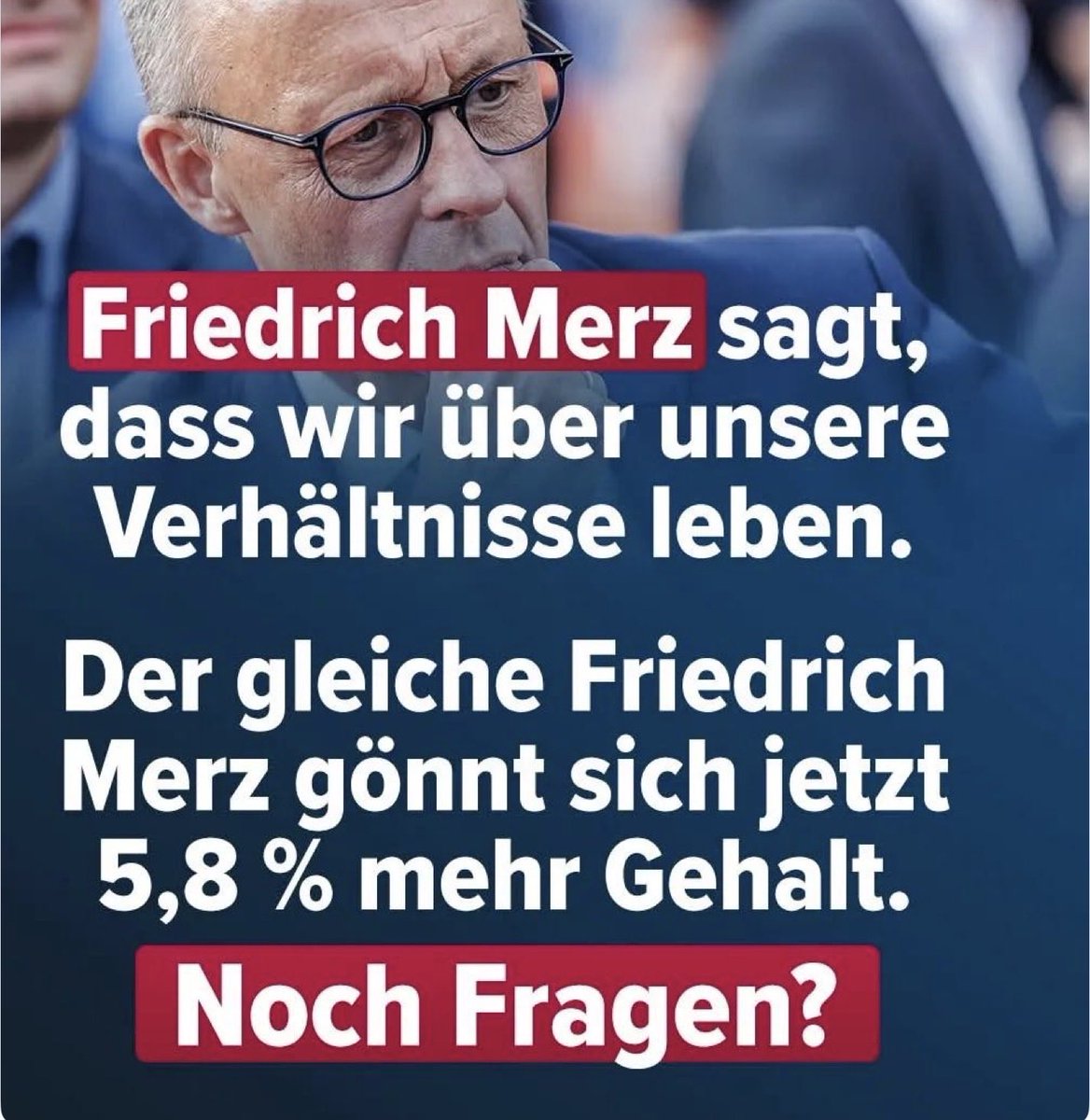 Wie kommt der Reise-<a href="/bundeskanzler/">Bundeskanzler Friedrich Merz</a> darauf? Der <a href="/CDU/">CDU Deutschlands</a>-Politiker sieht offensichtlich die Bürgerinnen und Bürger aus der Perspektive eines Gutsherrn. Und die <a href="/spdde/">SPD Parteivorstand 🇪🇺</a> nimmt das Gehabe des Regierungschefs offensichtlich ungerührt hin. Koalitionsdisziplin geht denen wohl über alles?
